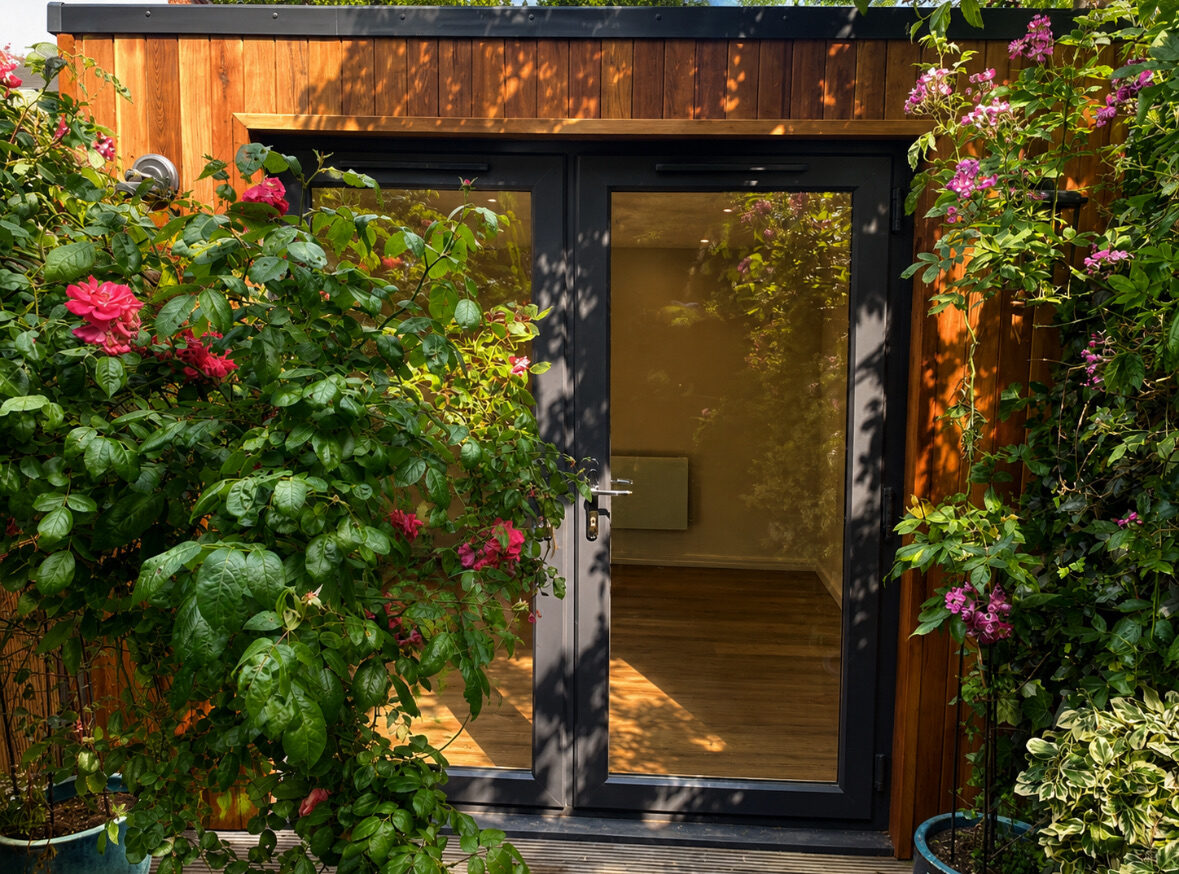 Finished garden room landscape photo 3