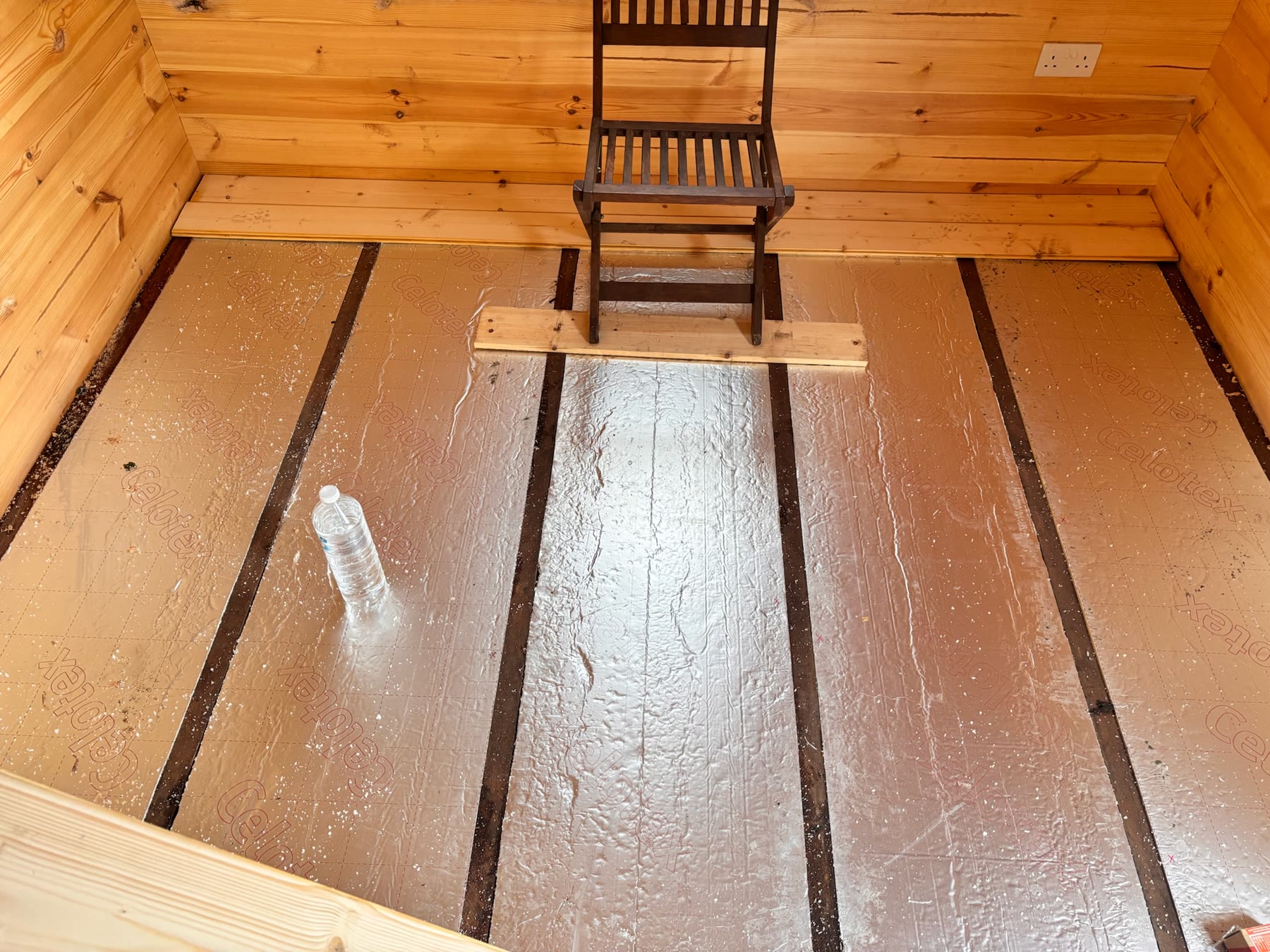 Garden room build progress landscape photo 4