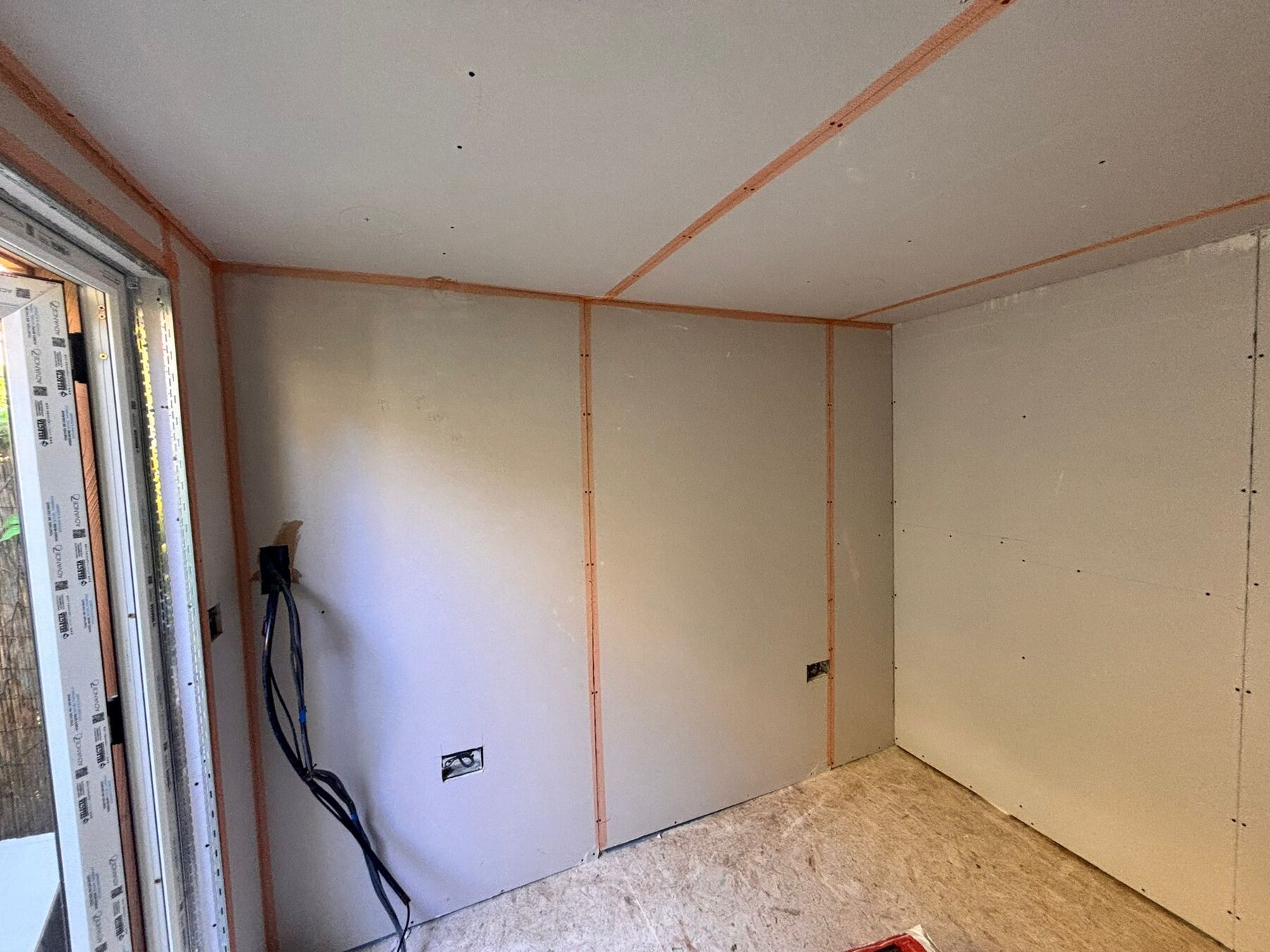 Garden room build progress landscape photo 6