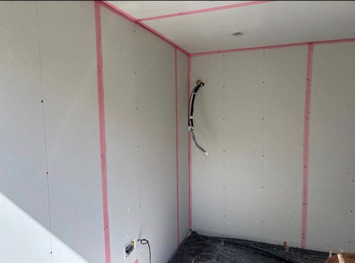 Garden room build progress landscape photo 10