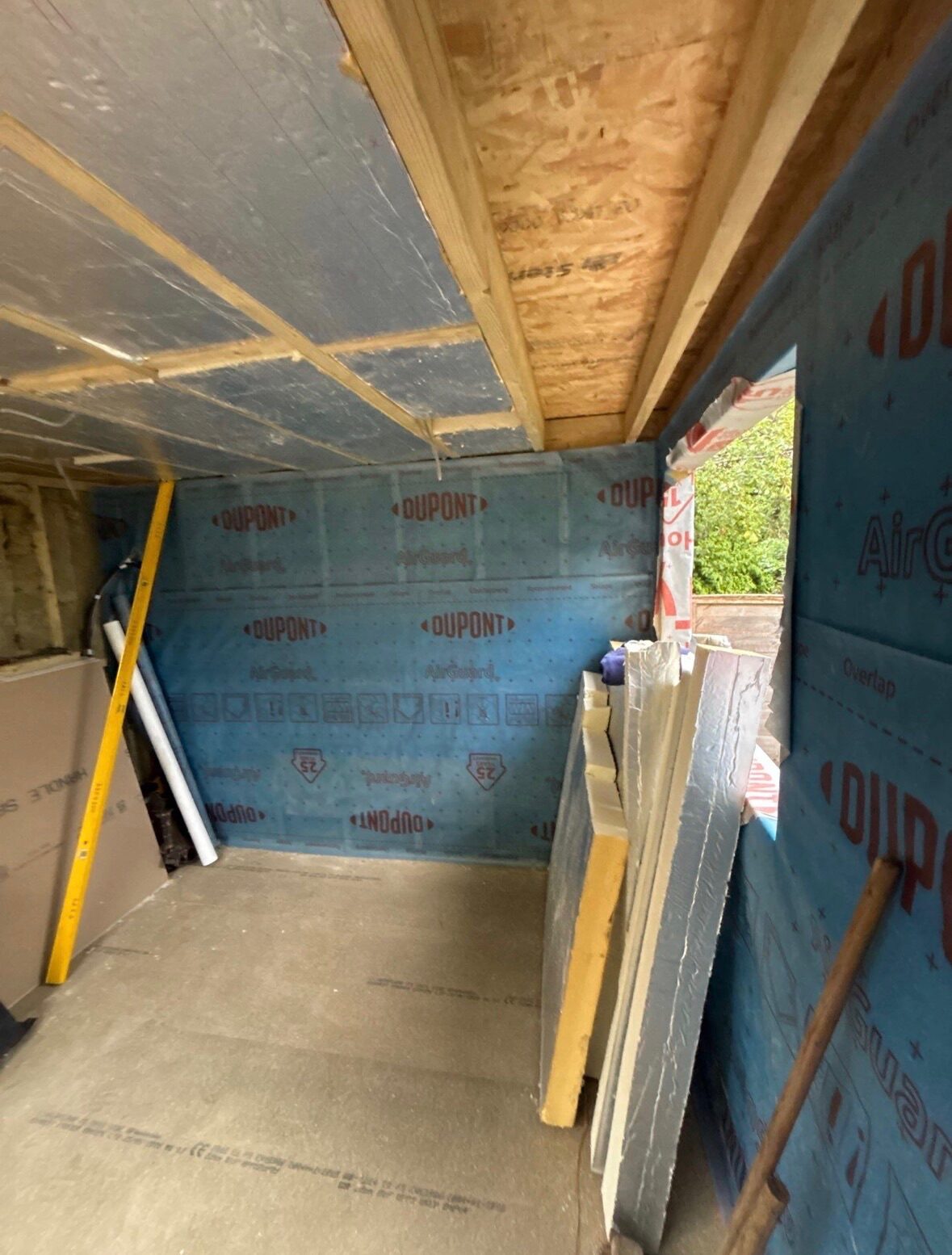 Garden room build progress portrait photo 7