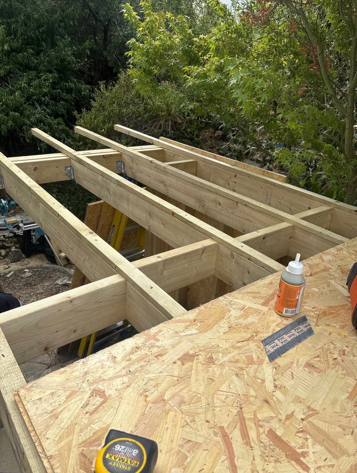 Garden room build progress portrait photo 9